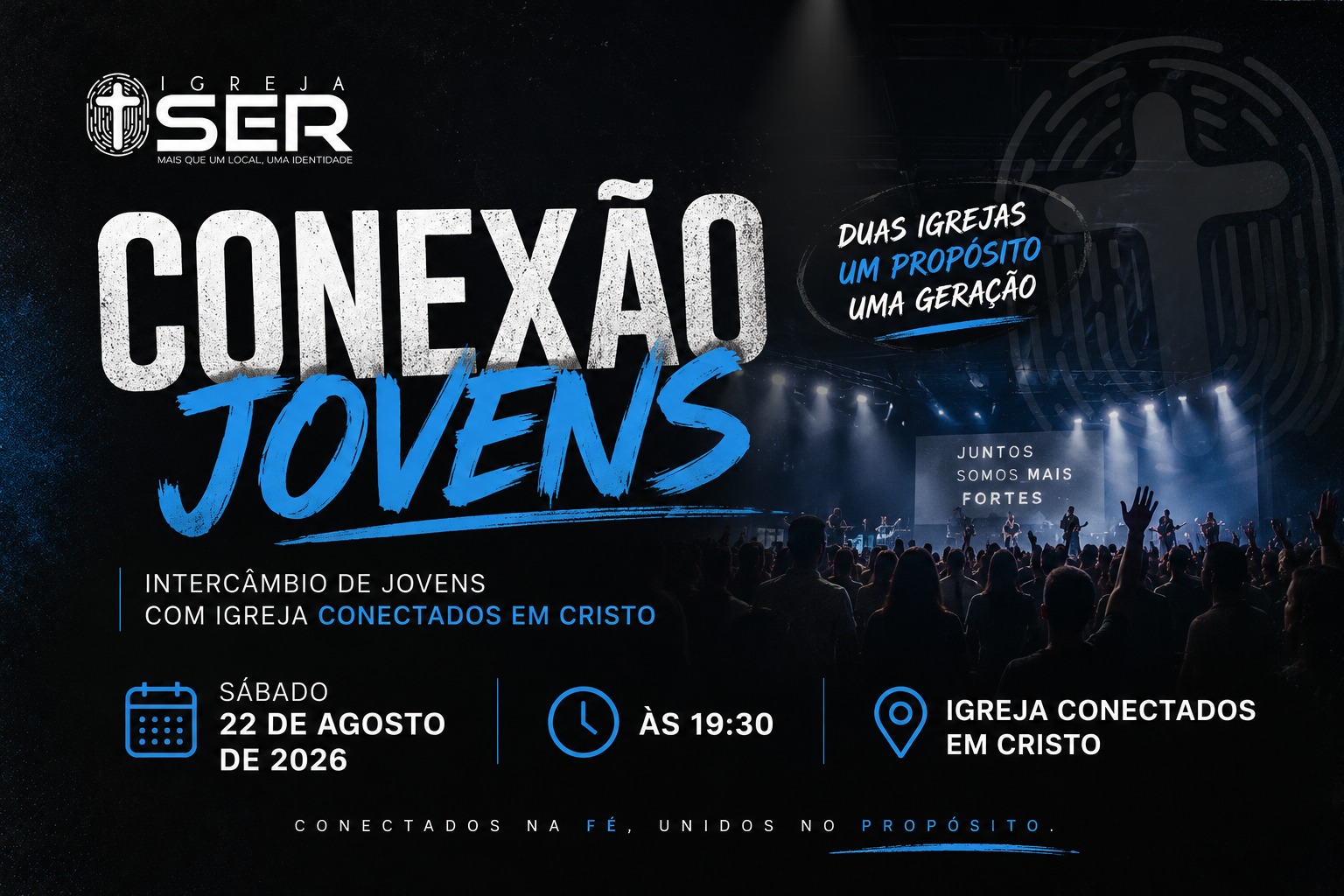 Conexão Jovens — 22 de agosto às 19h30