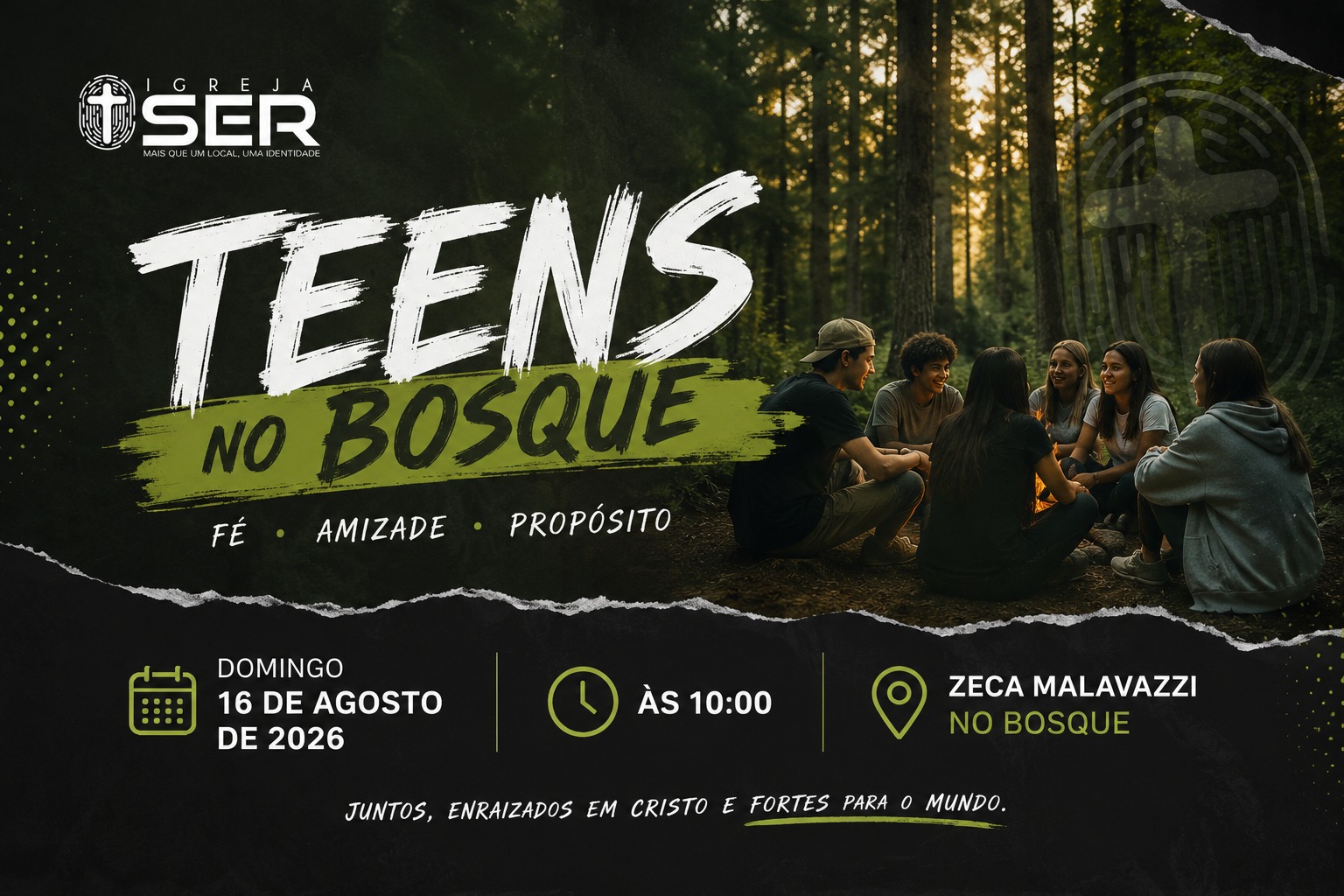 Teens no Bosque — 16 de agosto às 10h